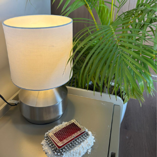 SMALL GHUNGURU COIN BOX''