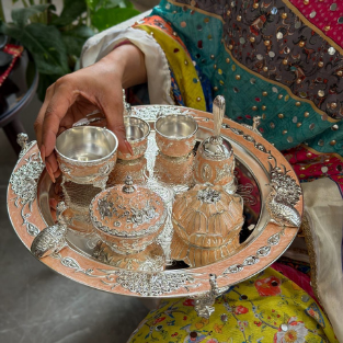 SS BIG MINAKARI ARTHI THALI SET''