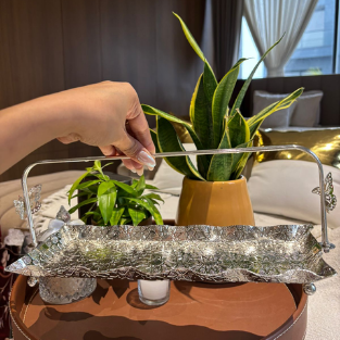 SS RECTANGLE TRAY BUTTERFLY''