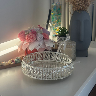 SS ROUND TRAY 5"''
