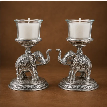 ELEPHANT CANDEL IN PAIR