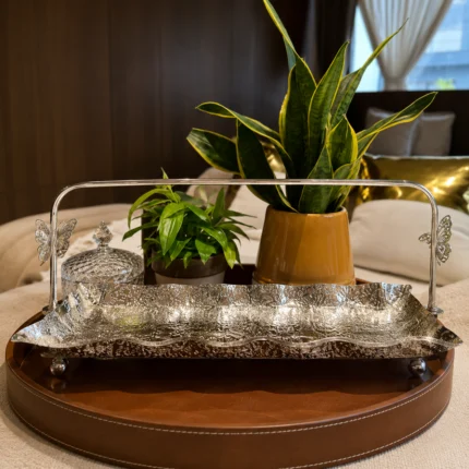 SS RECTANGLE TRAY BUTTERFLY''