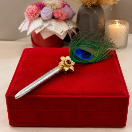 TILAK STICK PEACOCK FEATHER''