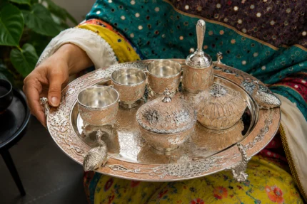 SS BIG MINAKARI ARTHI THALI SET''