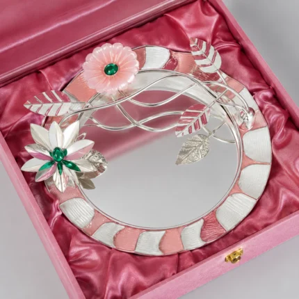 SILVER BLOSSOM DECORATIVE TRAY