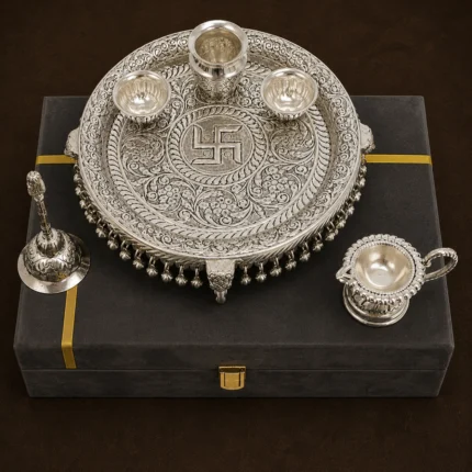 Swastik Heritage Pooja Thali