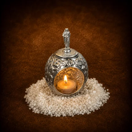 peacock diya stand